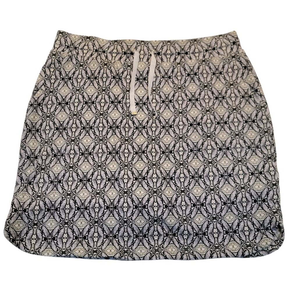Croft & Barrow Womens Effortless Stretch Geometric Skort Size S Pockets Golf